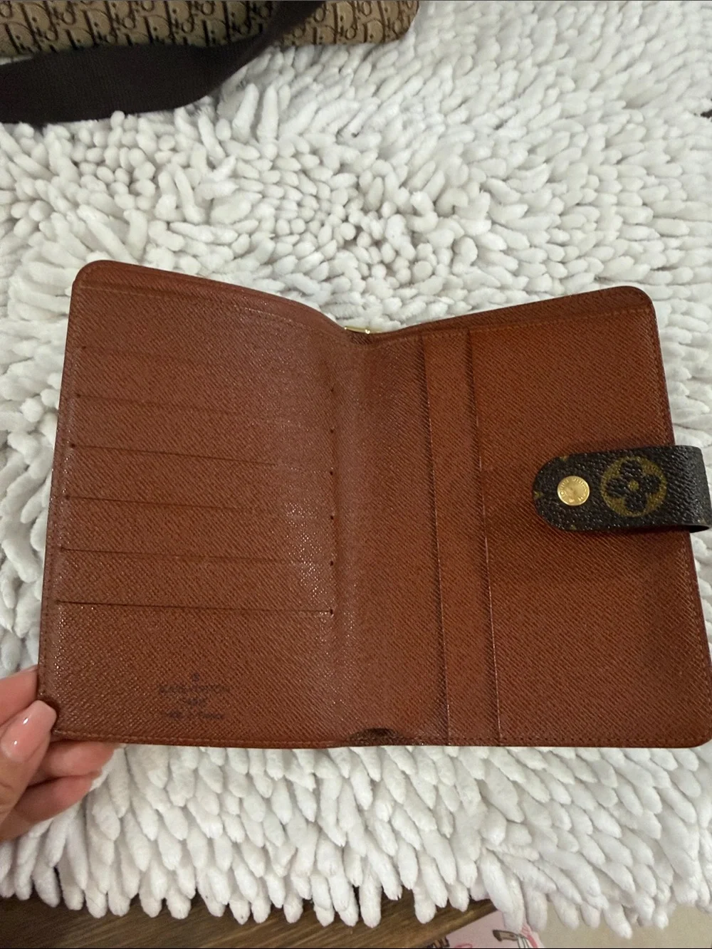 Louis Vuitton Monogram Canvas Brown and Gold Snap Wallet